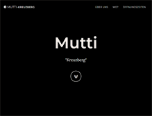 Tablet Screenshot of mutti-kreuzberg.de